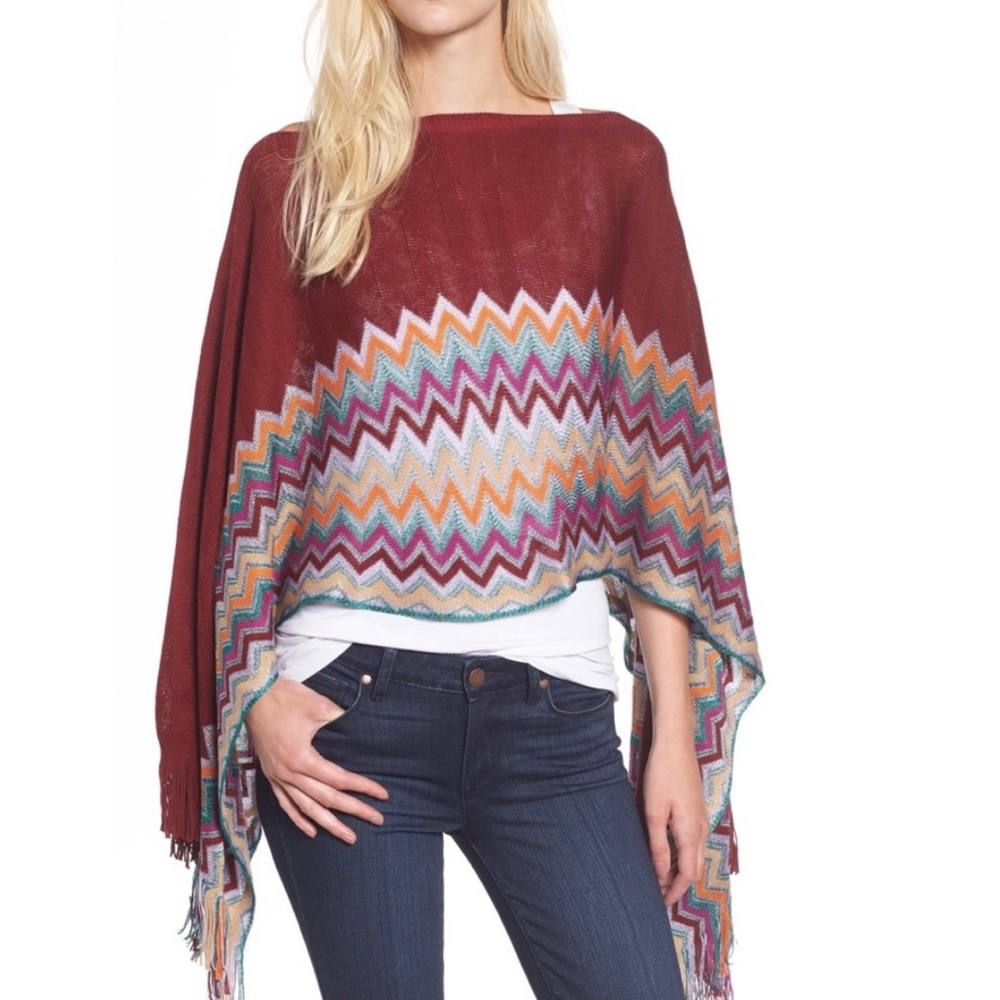 PRICE FIRM! Missoni 2 Way Zig Zap Poncho EUC